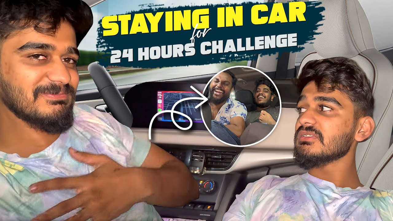 Staying in my New Car for 24 Hours Went Wrong 😭🤯 | Samsameer_insta