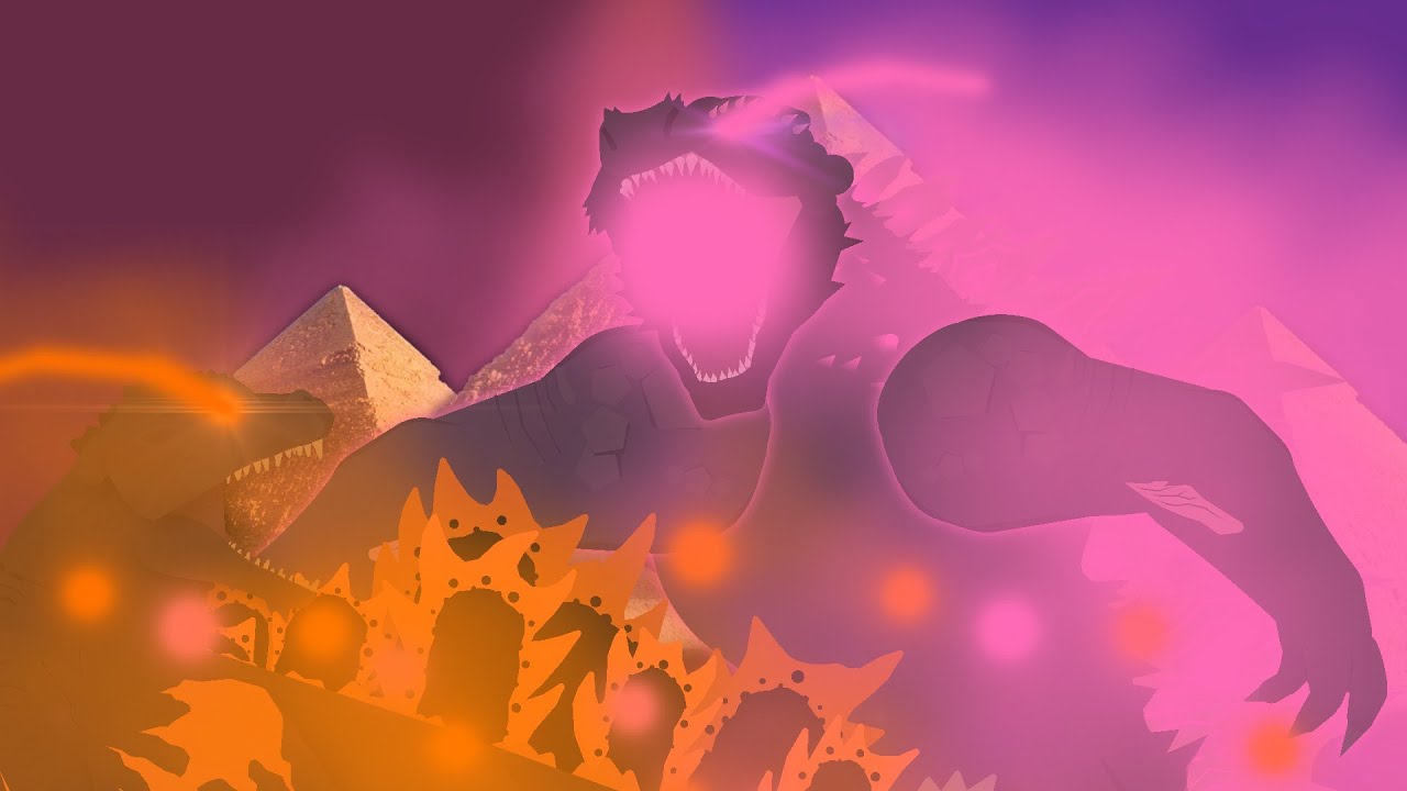 Evolved Godzilla vs Burning Godzilla | Animation