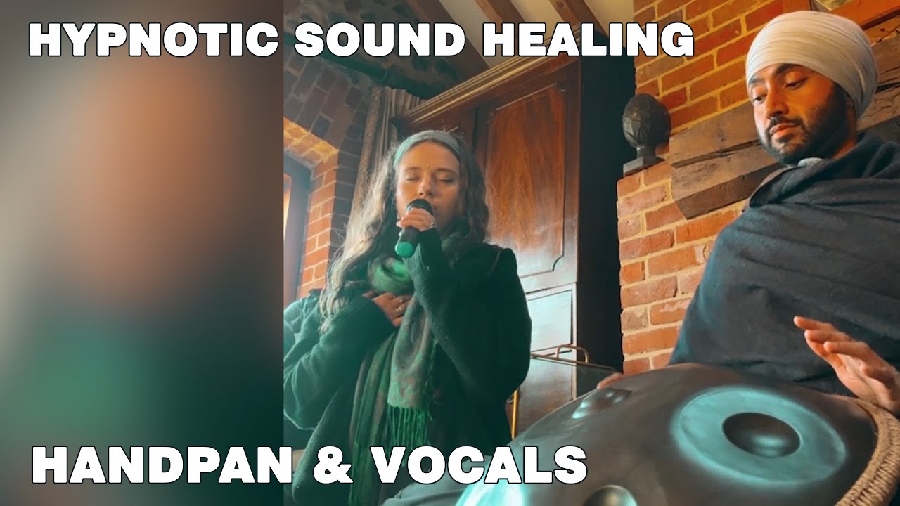 Hypnotic Live Sound Healing + Vocal ✨ 6mins of Soothing Bliss ✨ Healing & Wellbeing ✨ Gurj & Ari