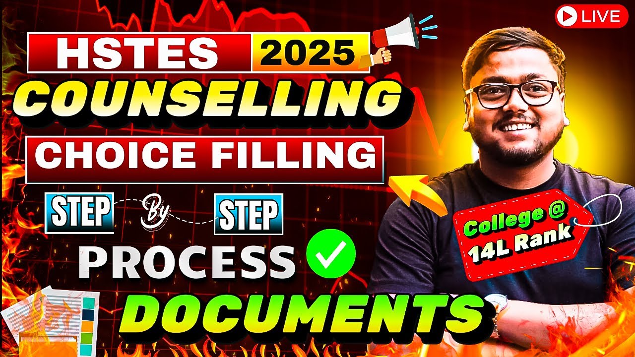 HSTES Counselling 2025 Choice Filling ✅ | 🔴 Live Step by Step | HSTES Counselling 2025 | HSTES 2025