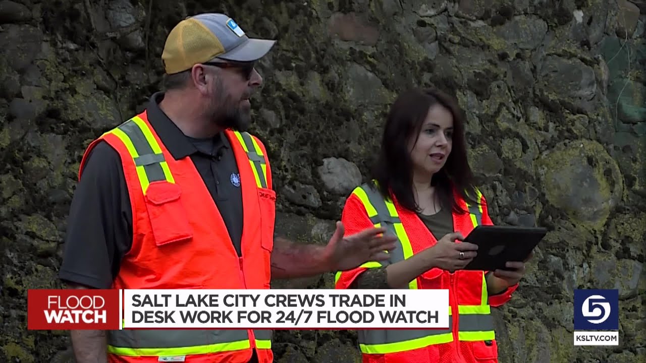 Salt Lake City crews trade in desk work for 24/7 flood watch