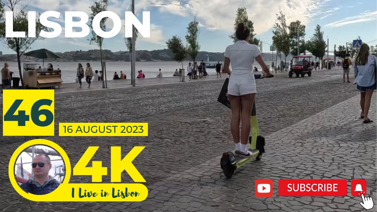 Lisbon August 16.08.2023 4K Video🌟Beautiful sity Portugal
