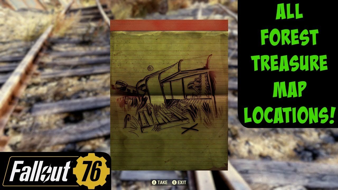 Fallout 76: All Forest Treasure Map Locations!