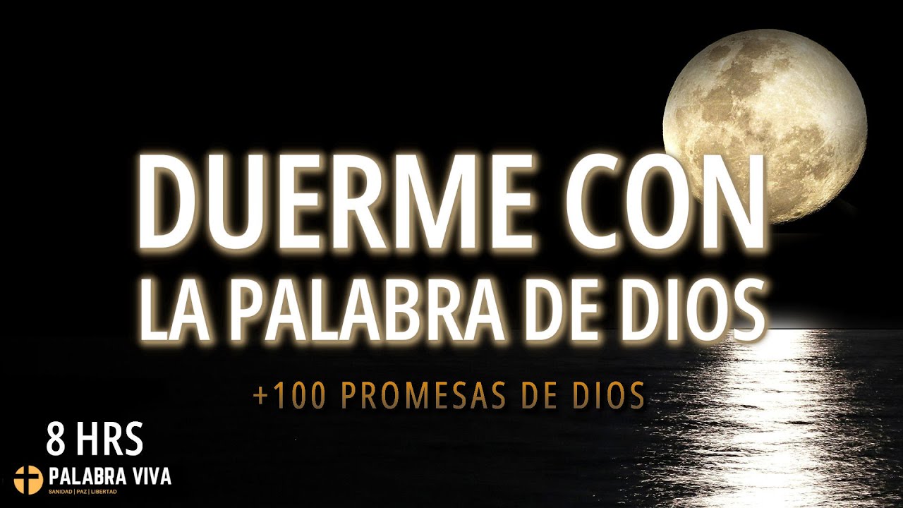 Duerme escuchando la Palabra de Dios | +100 versículos Bíblicos | pantalla oscura