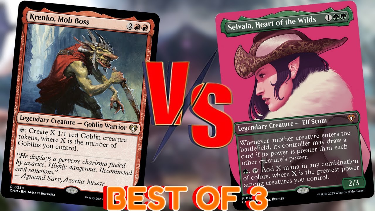 Selvala Vs Krenko 1v1 EDH/CMDR Gameplay