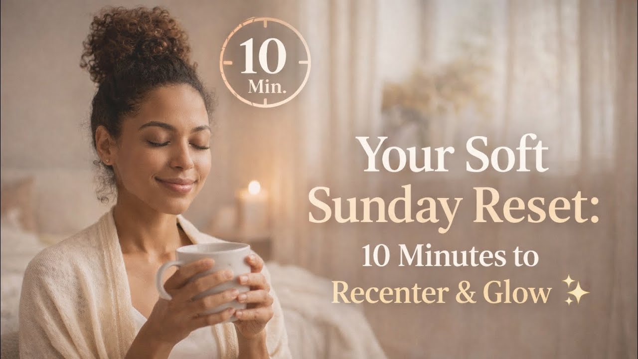 Your Soft Sunday Reset: 10 Minutes to Recenter & Glow ✨