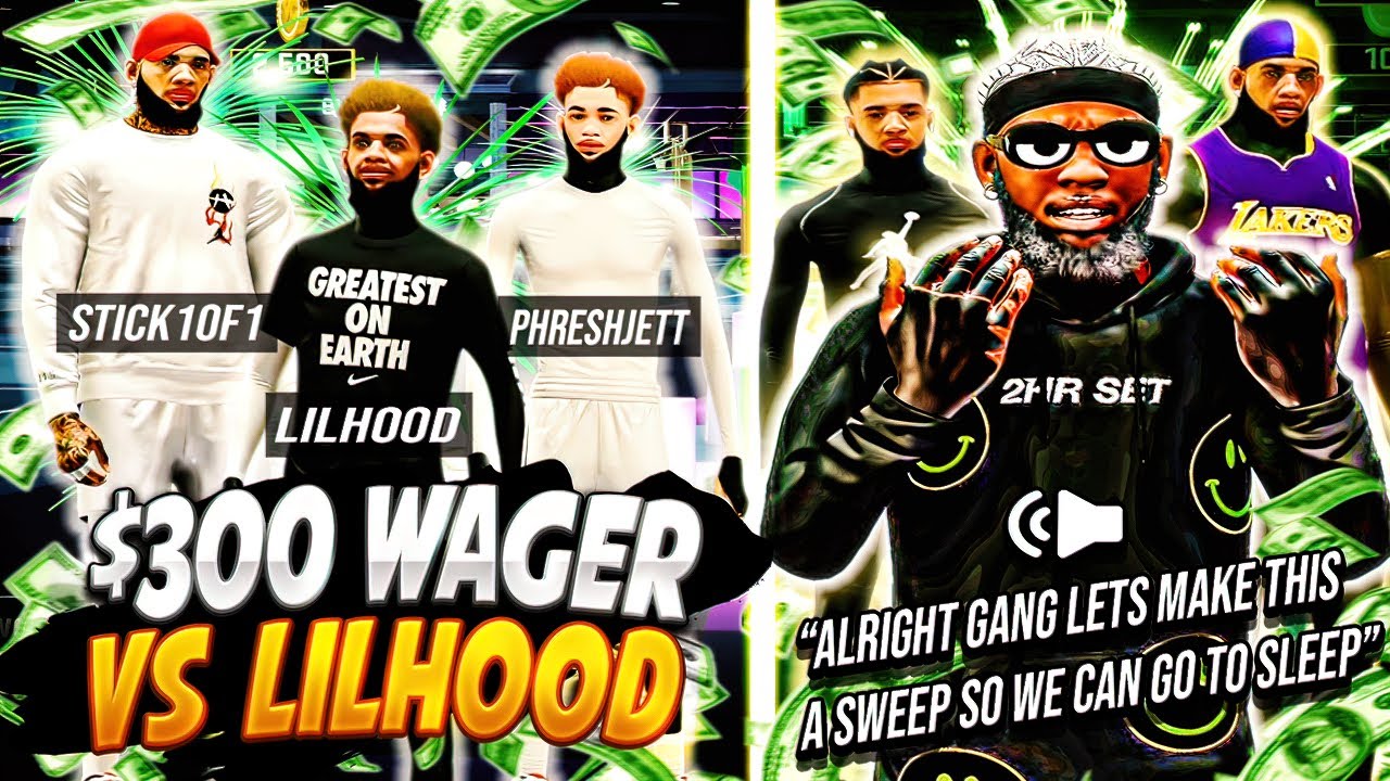 I Got Called Out To A $300 NBA2K22 Wager By LilHood And You Wont Believe What Happened...😱