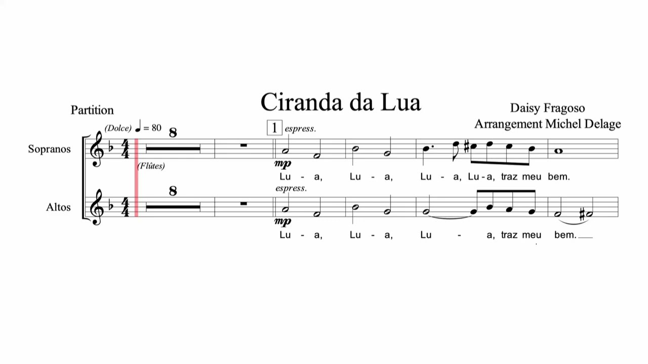 Ciranda da Lua - Soutien mélodique (tutti)