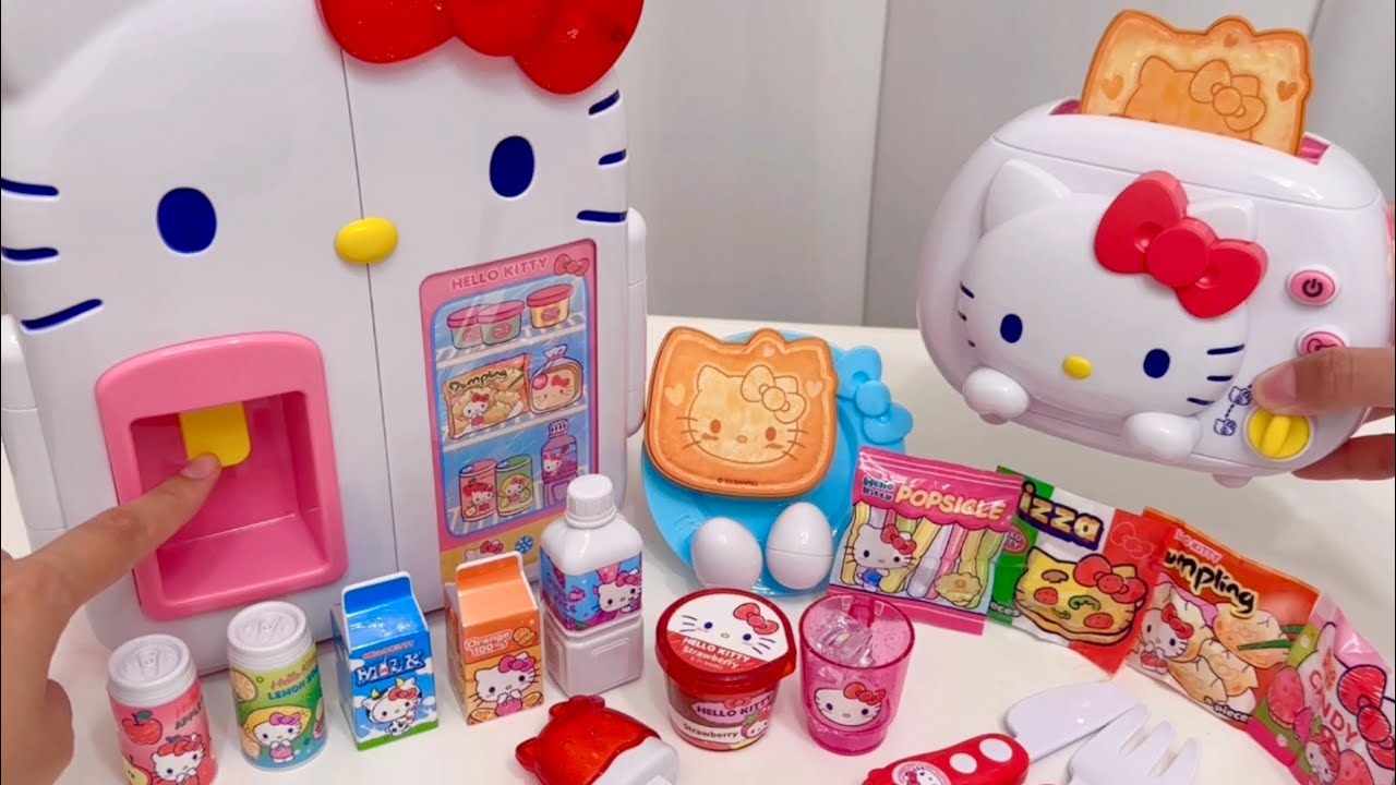 [💸toy asmr💸]Hello Kitty Home Appliances PlaySet ASMR ❤️ Refrigerator Kitchen!