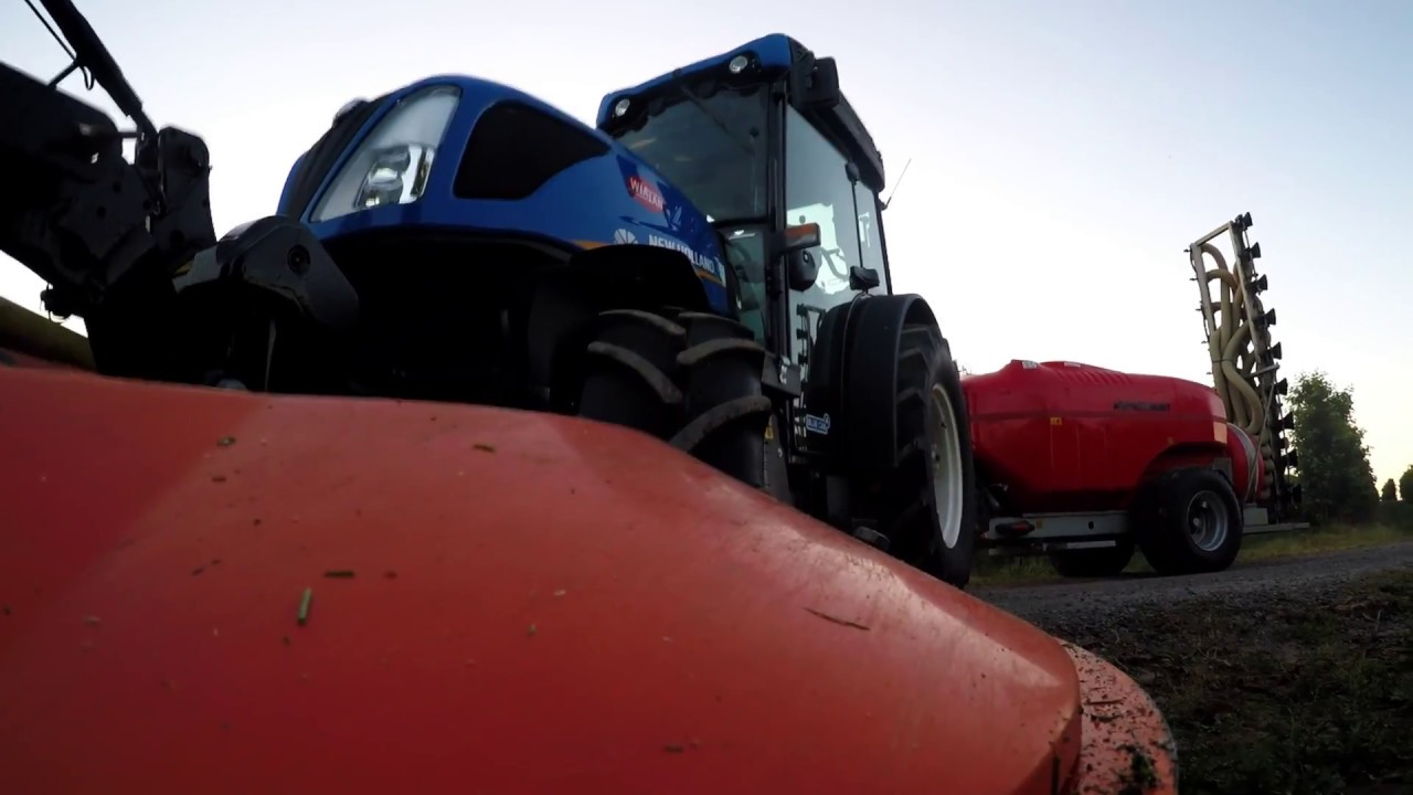 Koszenie+ pryskanie 2018 cz.2( NewHolland T4+ Agroremont+ Perfect TKF230)