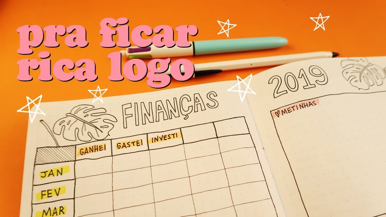FINANÇAS NO BULLET JOURNAL | Nath Araújo