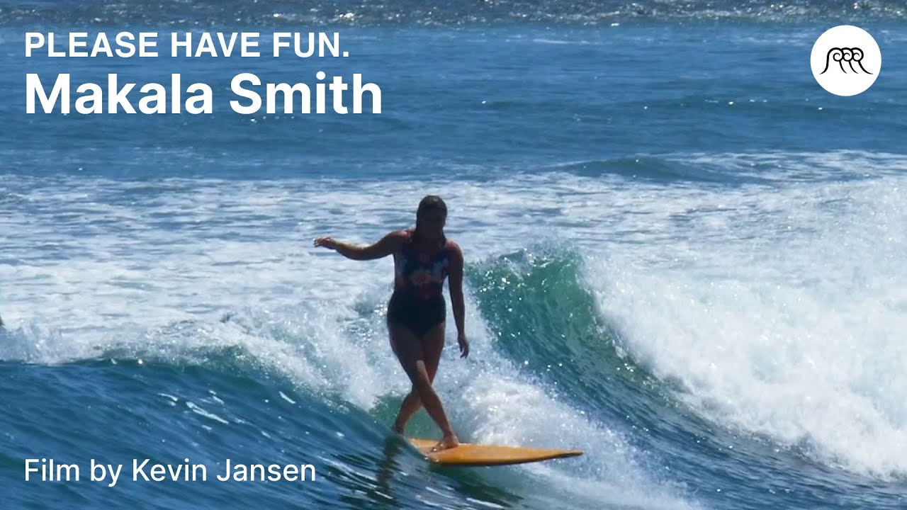 Surfing single fin longboard ft. Makala Smith | excerpt from 