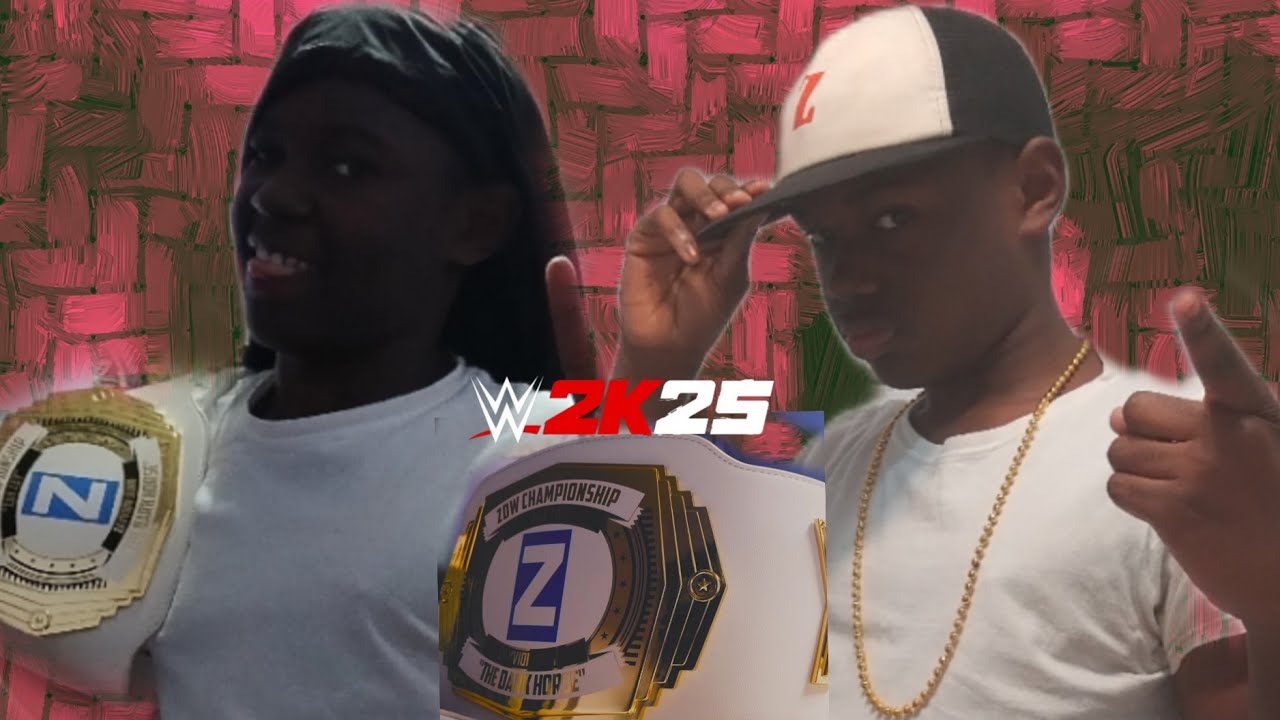 Zayviona vs Gamer Brat for the ZRW title in WWE 2K25