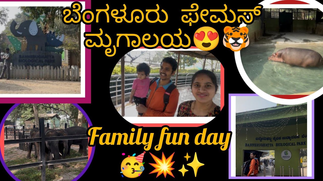 ಬನ್ನೇರುಘಟ್ಟ Zoo | Family Time ❤️ Animals & Fun
