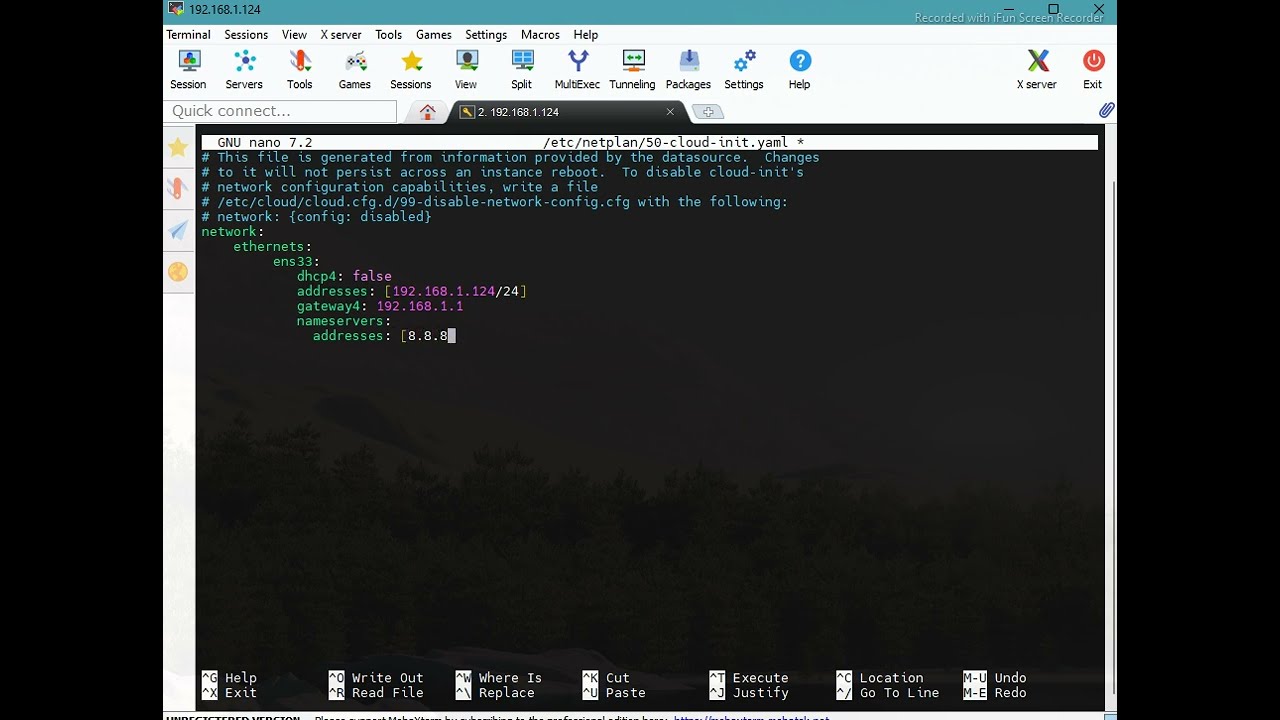 CONFIGURAR IP FIXO NO UBUNTU