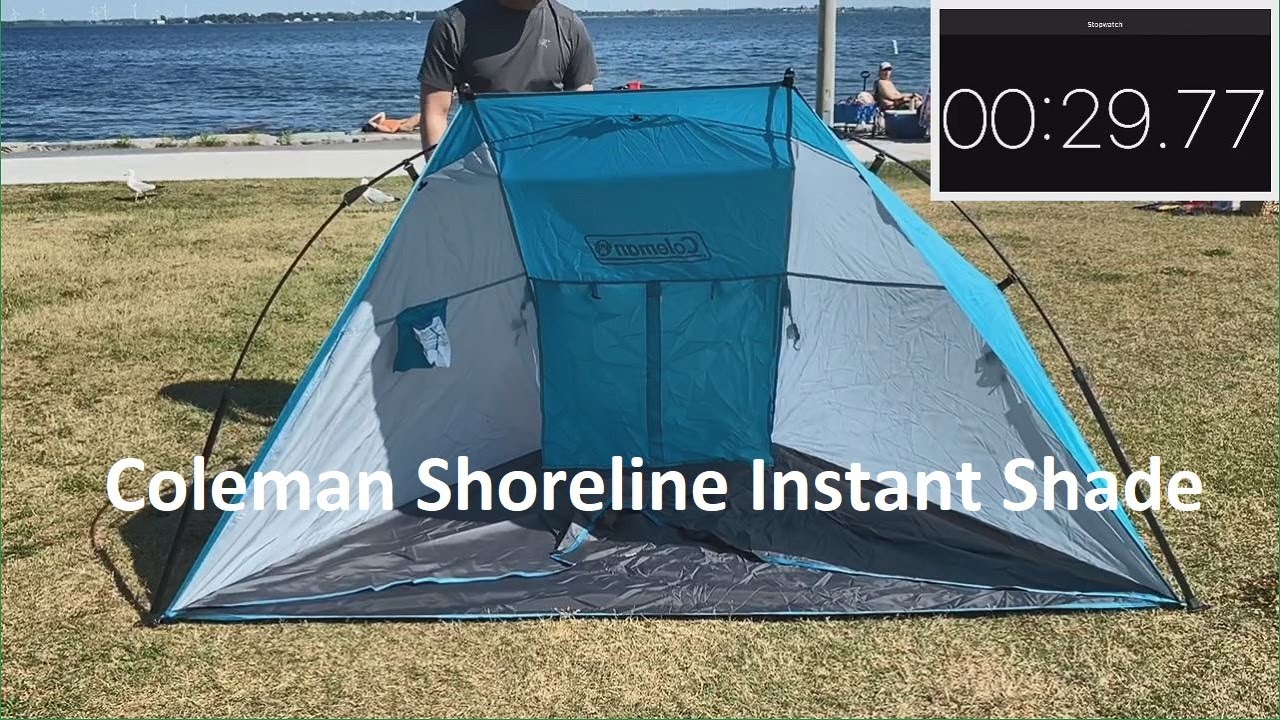 Лучшая пляжная палатка (установка за 30 секунд!) — Coleman Shoreline Instant Shade