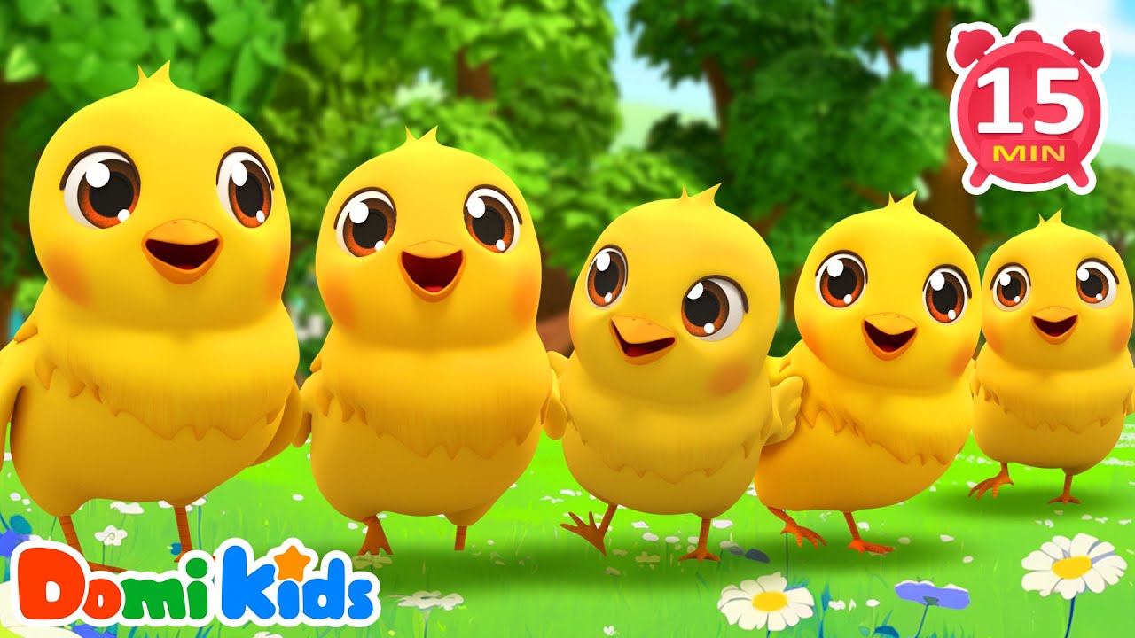 Little Chicks & Animal Numbers Song | Count from 1 to 10! | Nursery Rhymes | Domi Kids Animal Party