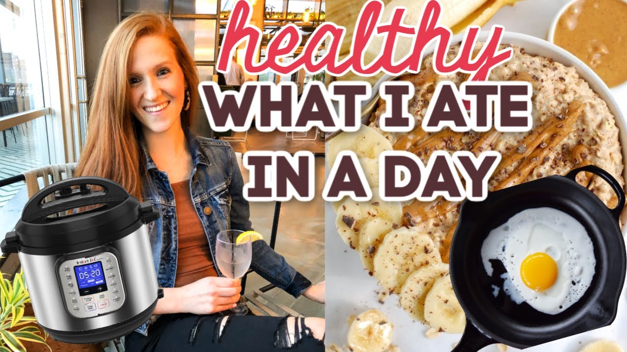 WHAT I EAT IN A DAY HEALTHY | easy healthy meals, simple dinner recipe hack, and do I eat snacks?