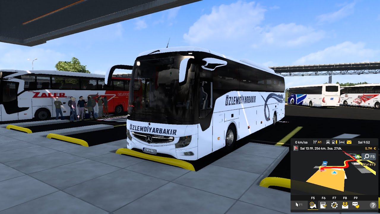 GÜNEYDOĞU ANADOLU YOLLARINDAYIZ. MALATYA'DAN DİYARBAKIR'A SEYAHAT ETTİK! #yolcudurarda #otobüs #ets2