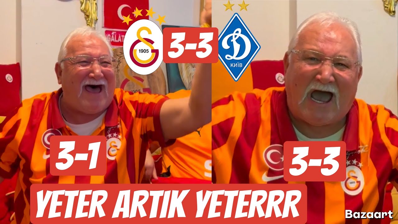 3-1 DEN YİNE 3-3 OLUNCA MÜMTAZREİS ÇILDIRDI HERKESE SALLADI! GALATASARAY 3-3 DİNAMO KİEV