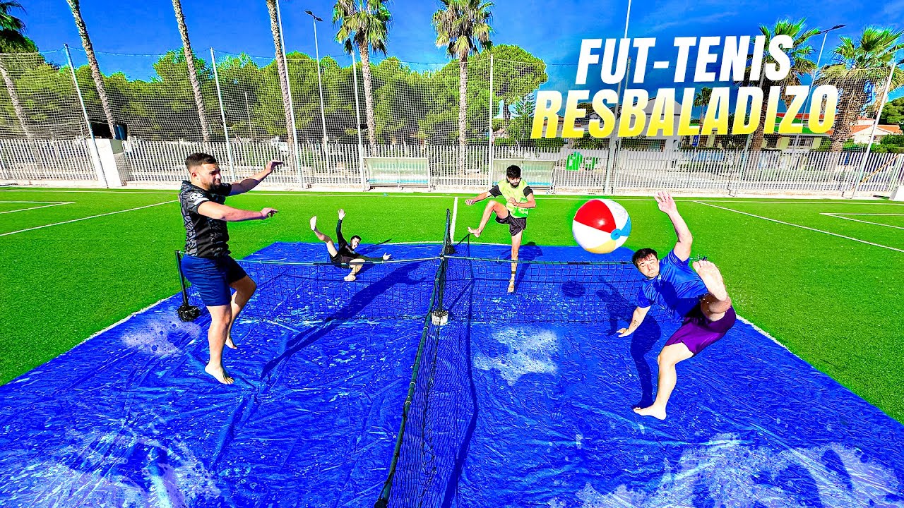 Fútbol Tenis con 4 Jugadores *Resbaladizo*