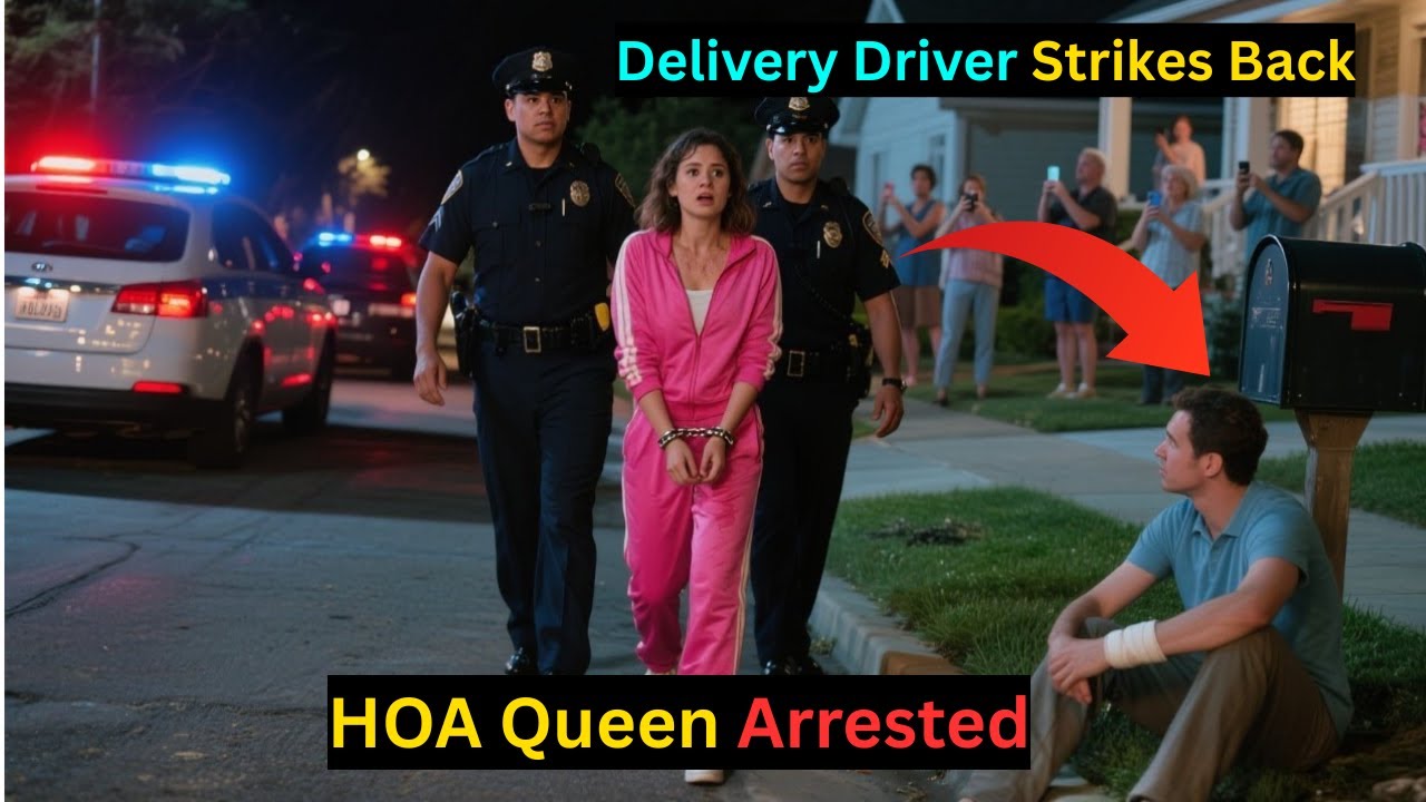 HOA Queen Loses It! Delivery Driver vs Crazy Neighbor Drama#HOAKaren,#KarenGoneTooFar,#JusticeServe