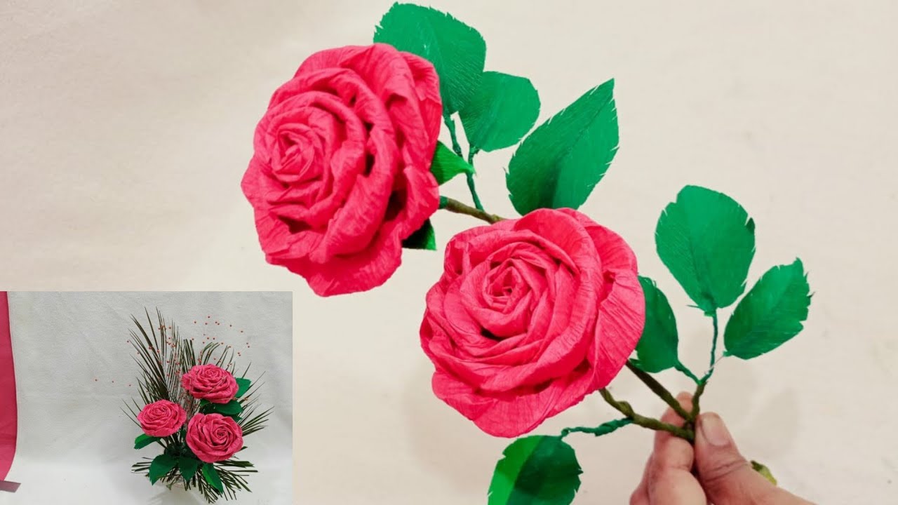 Rosé Flower | handmade paper rose