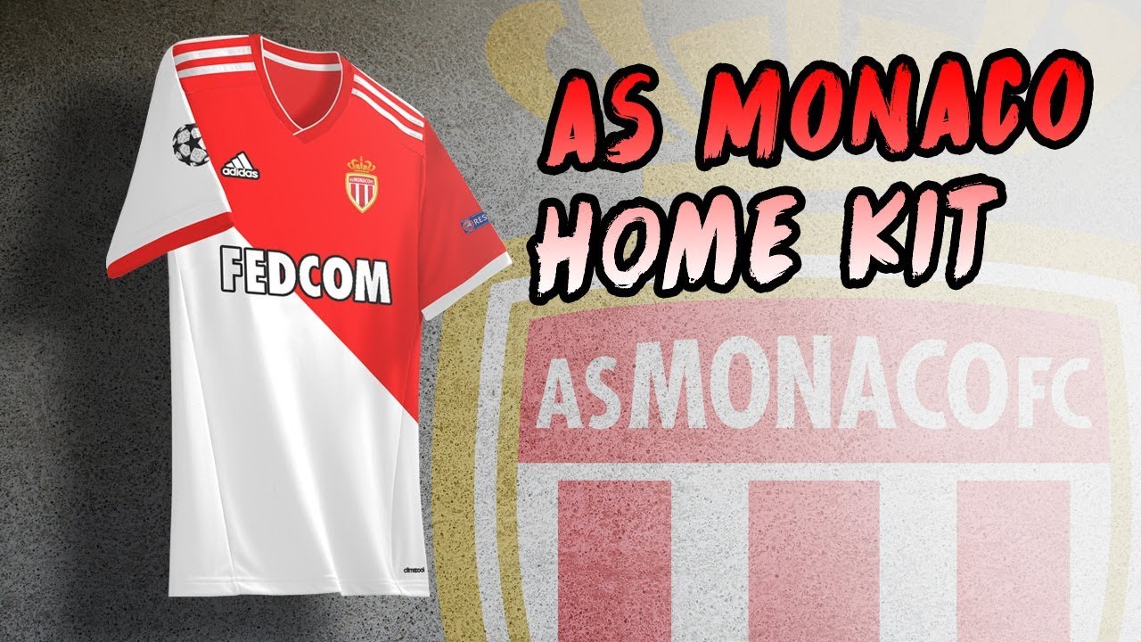 AS Monaco FC Home Kit Design | Speed Art | Photoshop CC