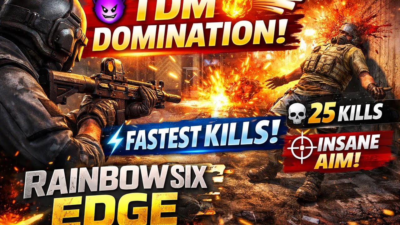 TDM Domination in Rainbow Six Edge! 😈 Fastest Kills Gameplay