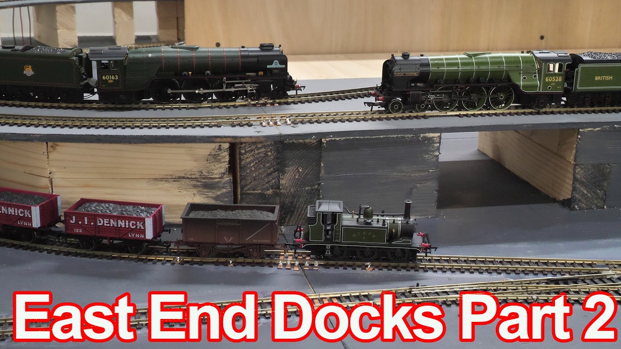 Part 2 of The new OO gauge layout East end docks and is based on Ealing road
