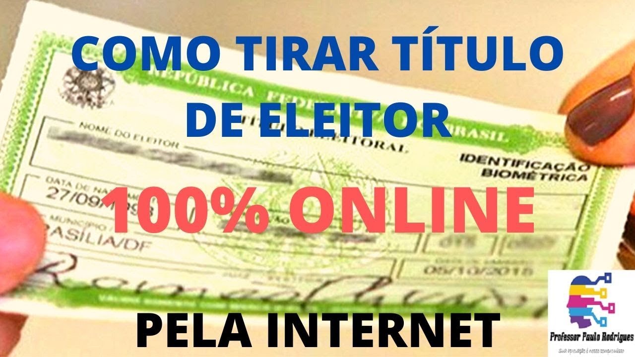 COMO TIRAR TITULO DE ELEITOR 2020 ONLINE PELA PRIMEIRA VEZ NA INTERNET – 100% ONLINE