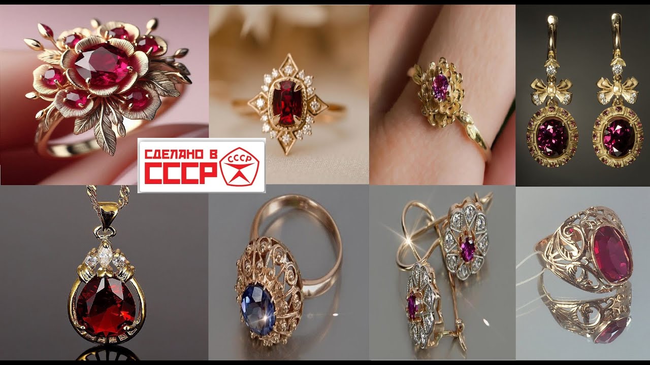 Как же это прелестно. Прелестные СОВЕТСКИЕ Украшения. Золото СССР. Lovely SOVIET Jewelry. USSR Gold