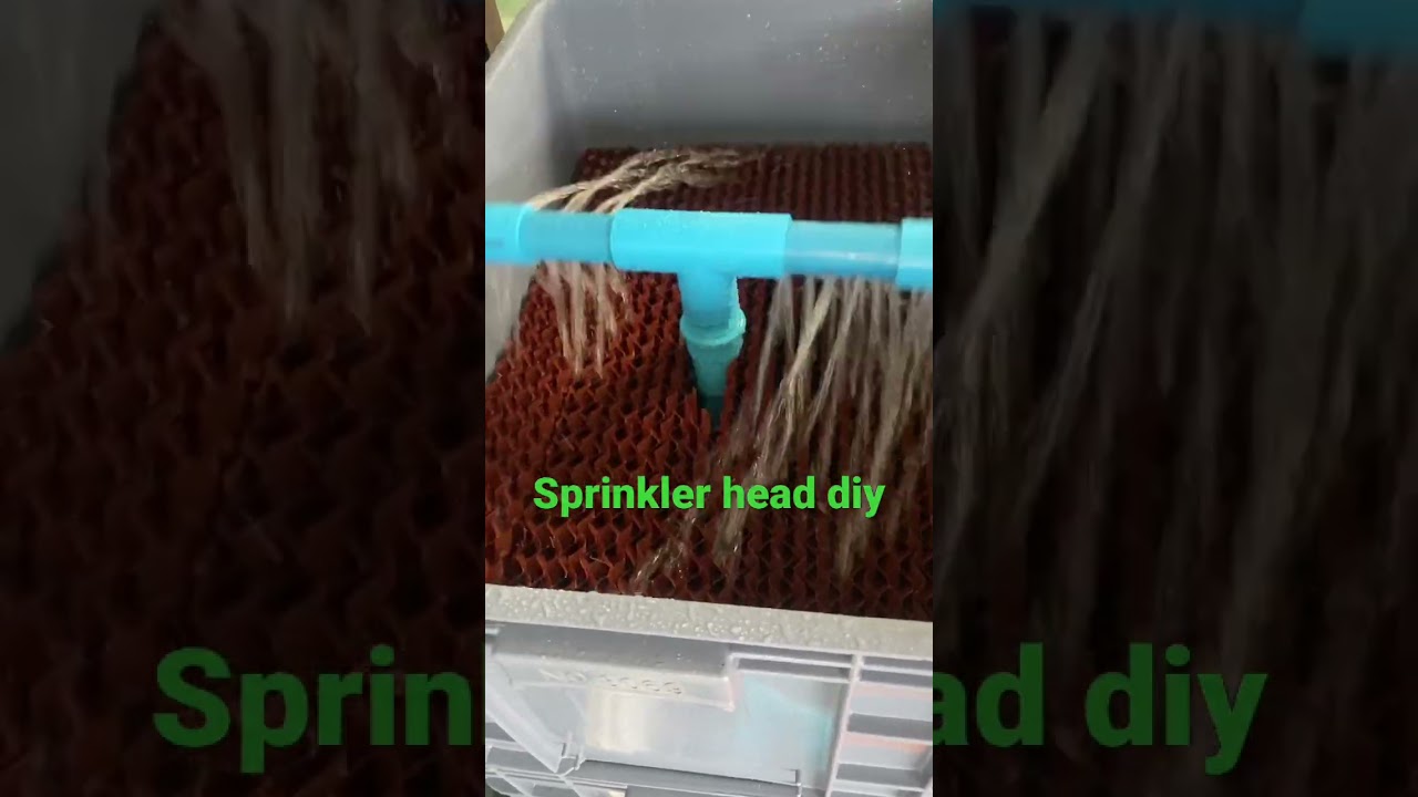 DIY Sprinkler head cooling tower