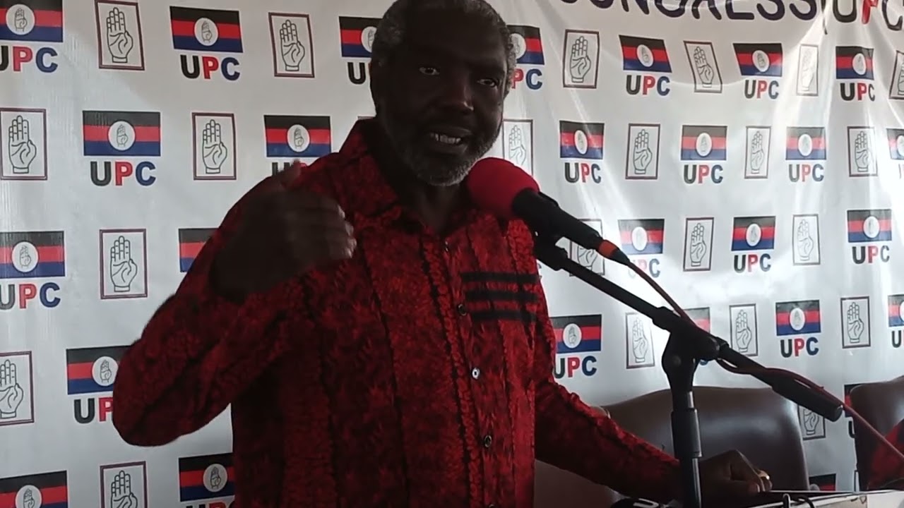 UPC President Jimmy Akena gives an account of elections in Lango Sub-region.