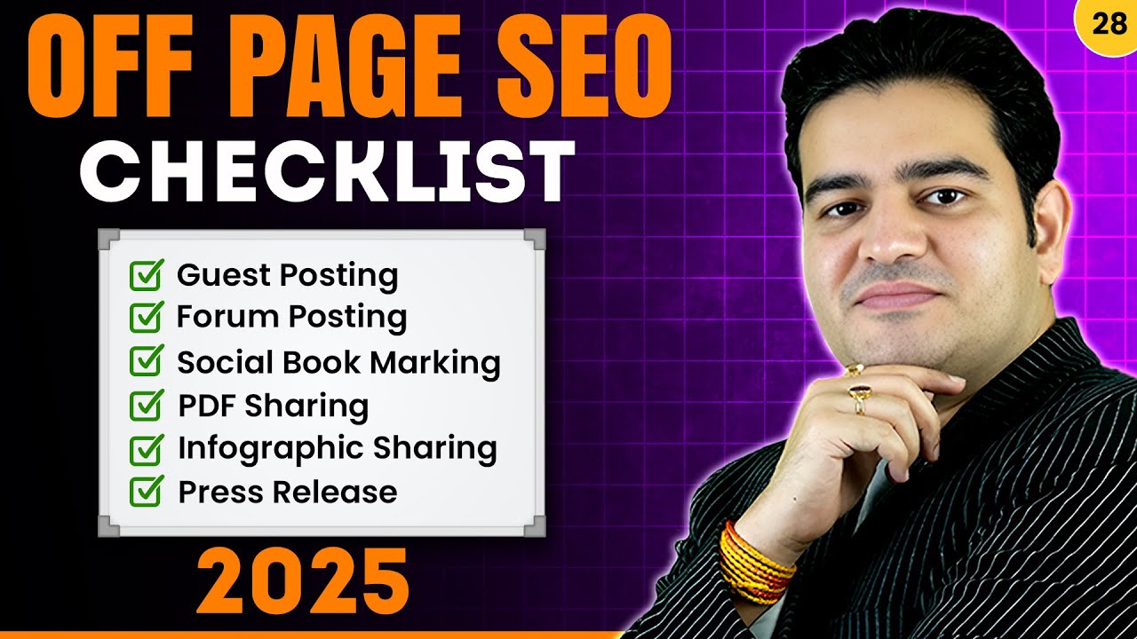 Off Page SEO Checklist 2025 | All Off Page SEO Activities 2025 | #offpageseo #offpageseochecklist