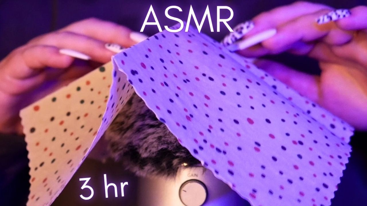 ASMR BEESWAX WRAP TRIGGERS COLLECTION 3 HRS 🐝 Tapping, Scratching & Crinkles 🐝 No Talking