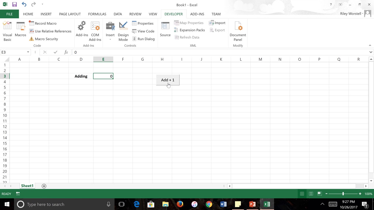 VBA Increment a Cell