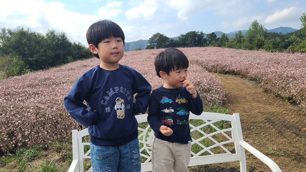 청풍호 모노레일 기다리며 청풍 아름그린 정원 산책하기 🇰🇷제천 #4 / 56개월 & 36개월