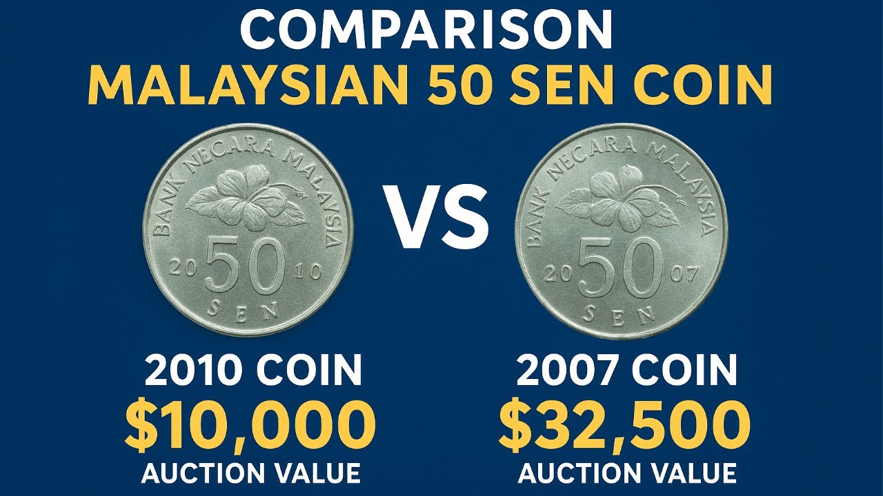 2007 vs 2010 Malaysia 50 Sen Coin &mdash; Which One is Worth More? | Real Auction Prices Revealed!