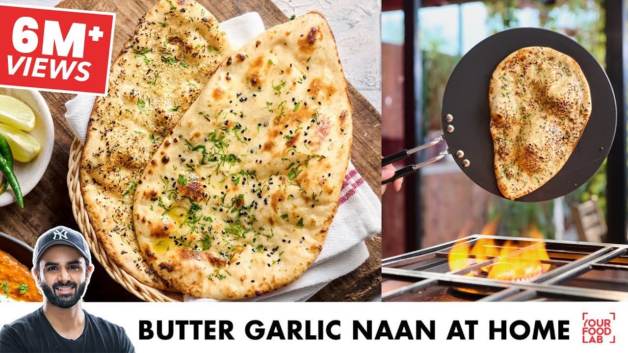 Easy Naan on Tawa at Home | Garlic Naan, Cheese Naan | तवे पर नान बनाइए आसानी से | Chef Sanjyot Keer