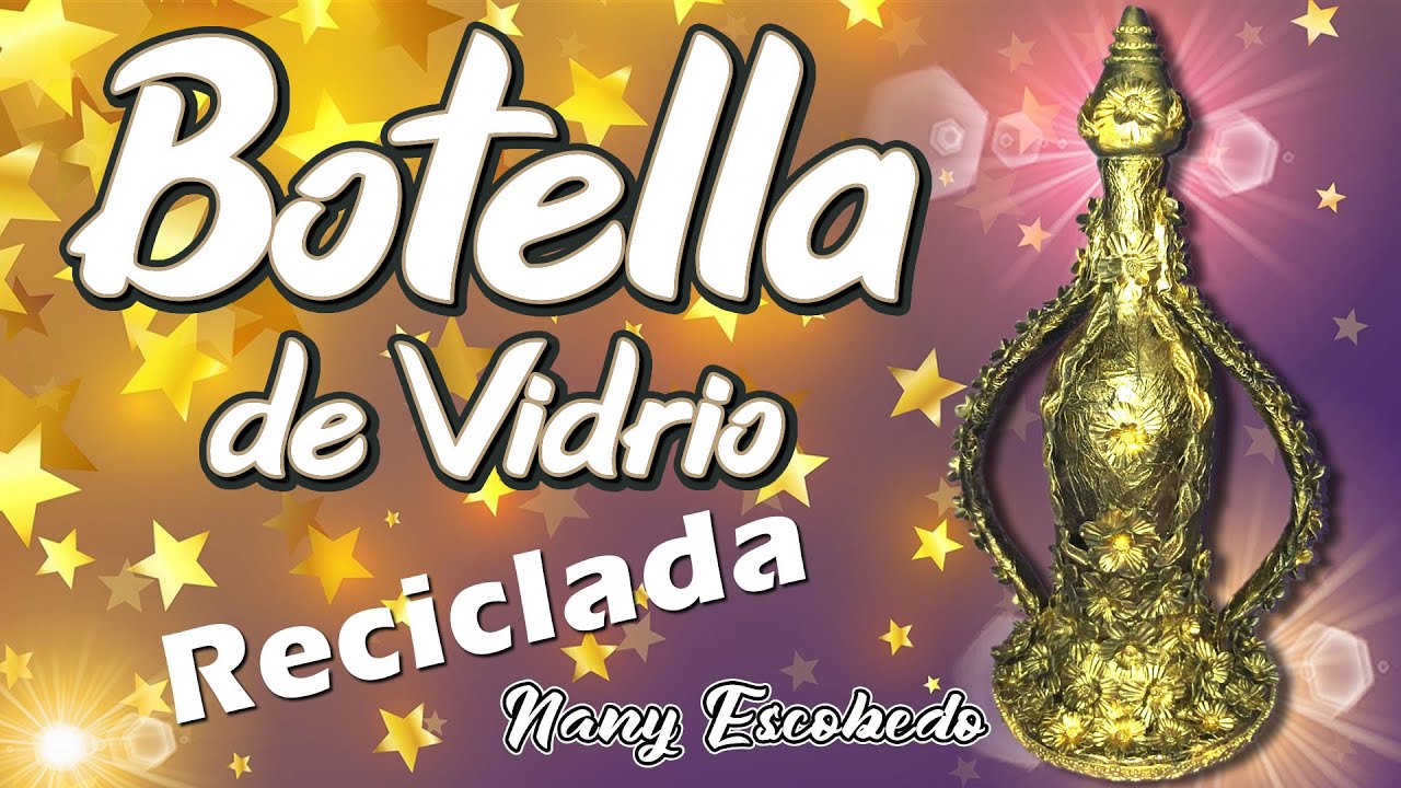 BOTELLA DE VIDRIO RECICLADA