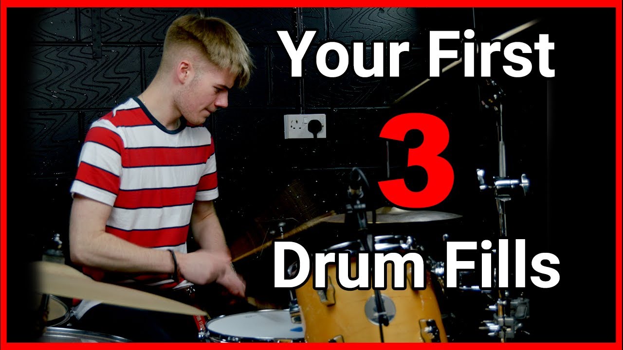 Your First 3 Drum Fills!  | Easy Drum Lesson! | TobyJonesDrums