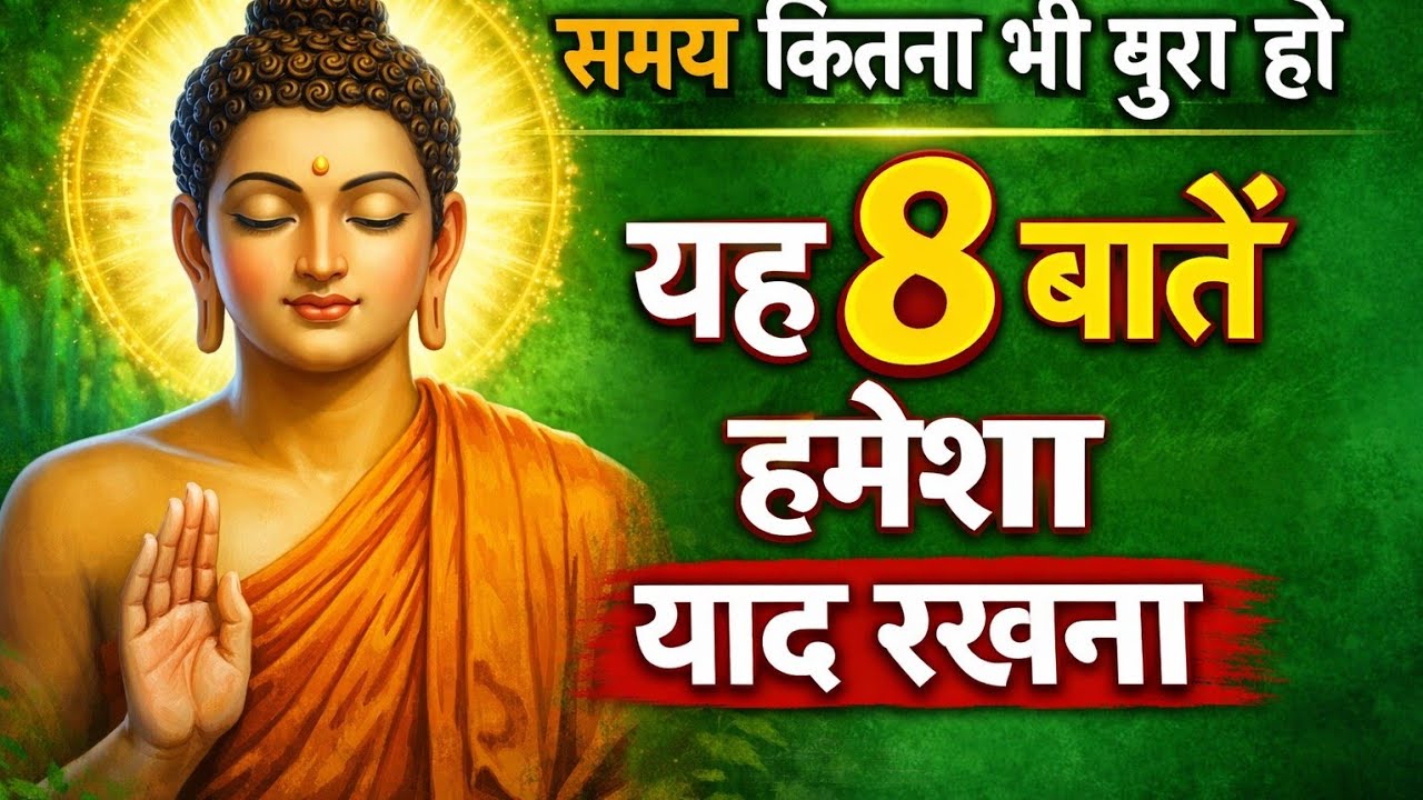 समय कितना भी बुरा हो, यह 8 बातें हमेशा याद रखना || Gautam Buddha Motivational Quotes 
