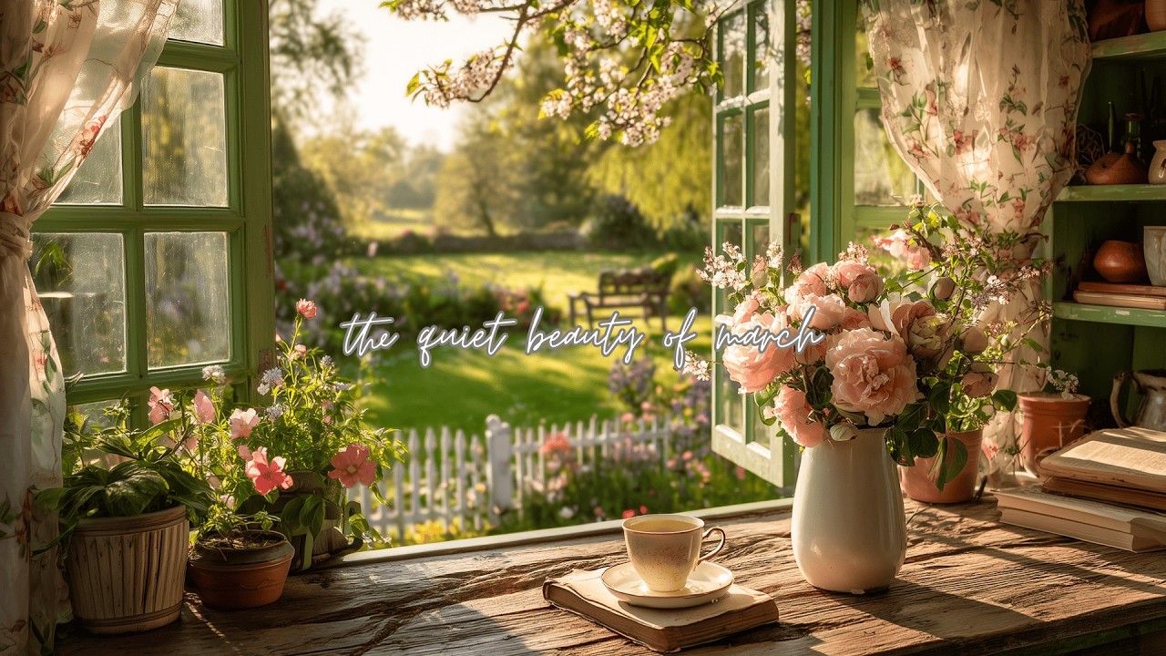 the quiet beauty of march 🍃 soft piano for calm days (studying, reading & relaxing)