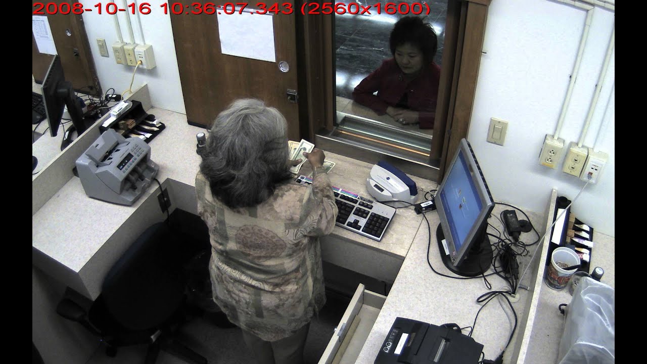 Arecont 2 MegaPixel Cash Counting - Teller Windows - Cash Register.avi