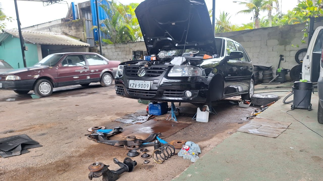 Atualização da revisão de suspensão do meu Gol G4 Power 2006/07 1.6 Preto Ninja em 22/02/2024!