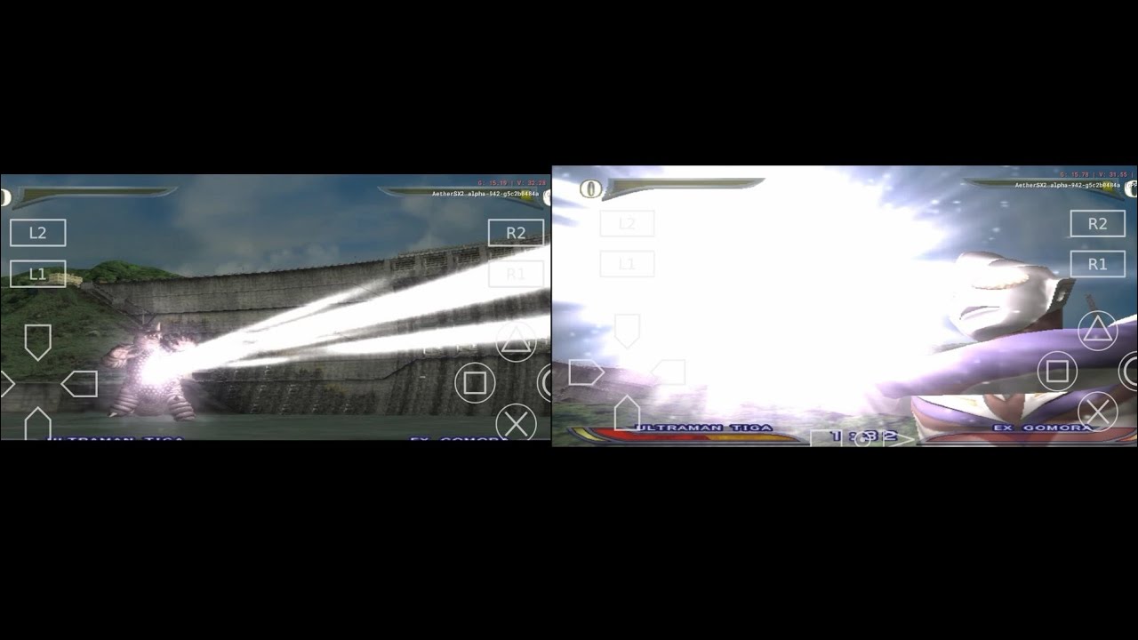 [Ultraman tiga vs Ex gomora UFER Aethersx2 android]
