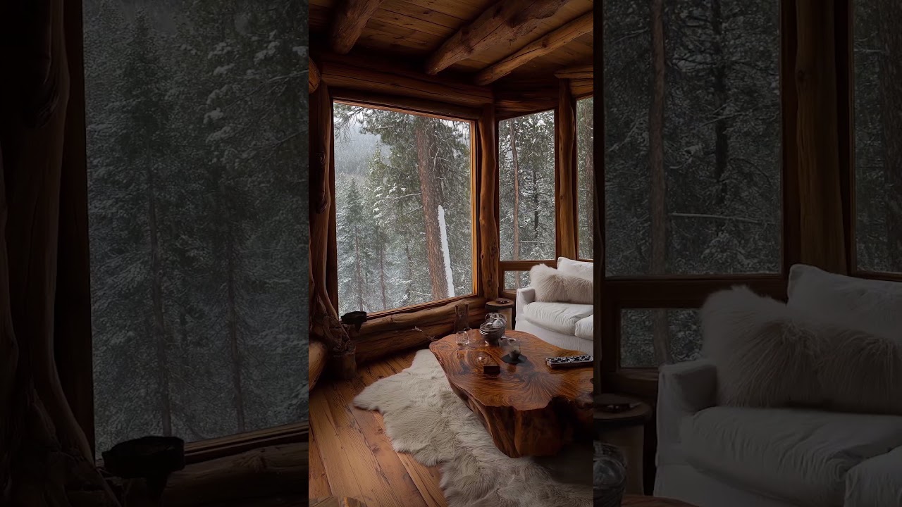 ❄️ Dreamy Cozy Winter Cabin Escape &ndash; Inspired by Swiss Alps Snowy Mountain Magic #CabinWoven