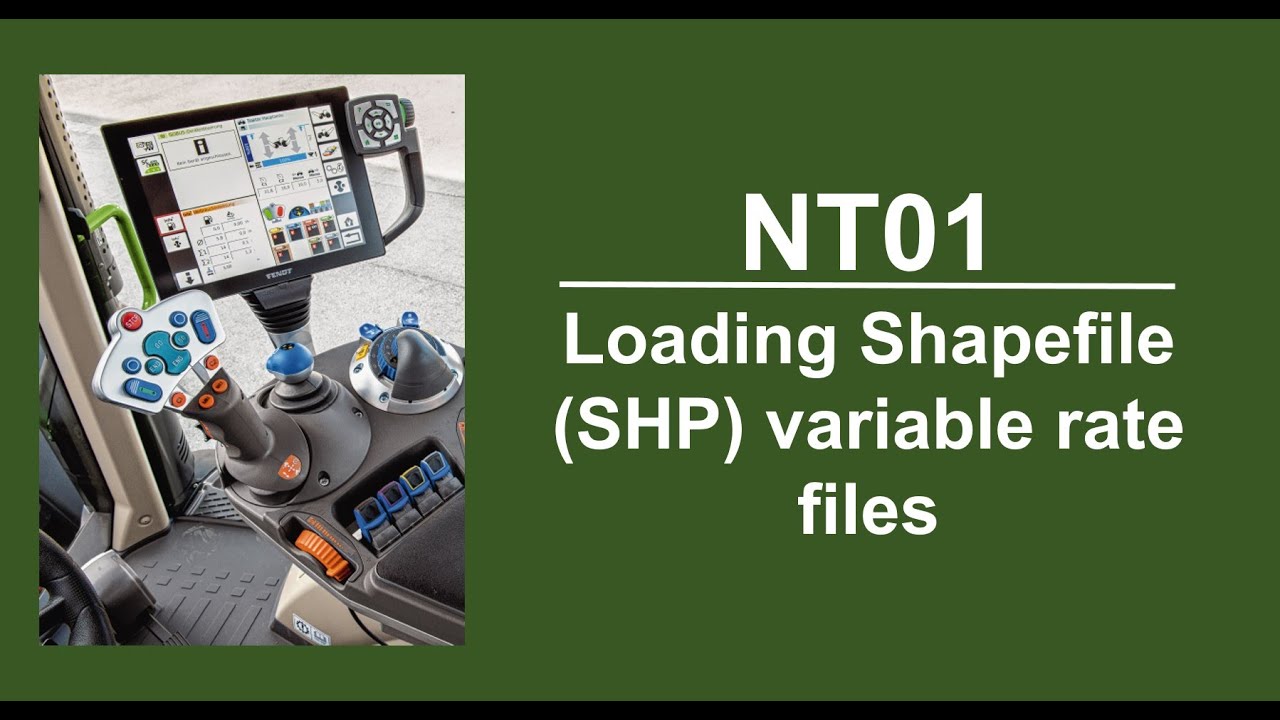 NT01 Loading Shapefile variable rate maps