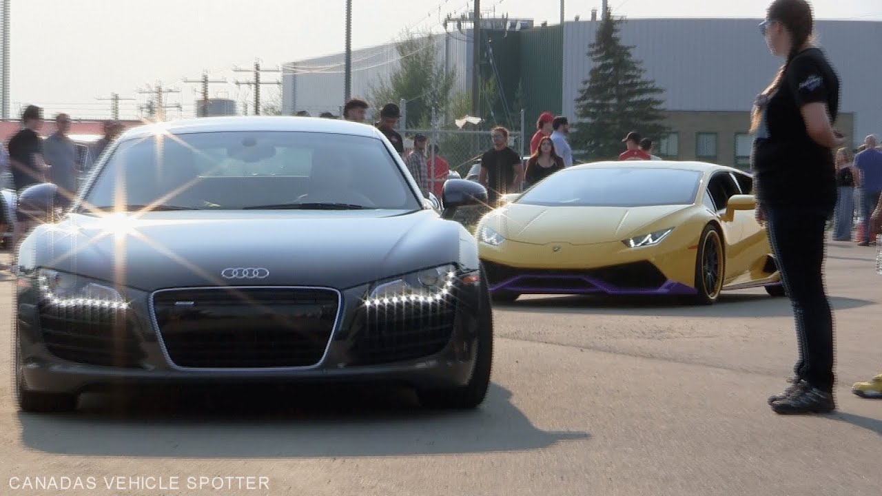 Calgary Carspotting, Best Arrivals & Departures of Euro Cars & Coffee YYC  - July 2023